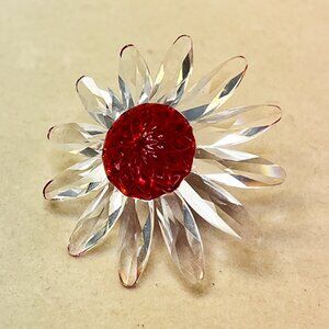 Swarovski Crystal Red Marguerite – New in Original Box